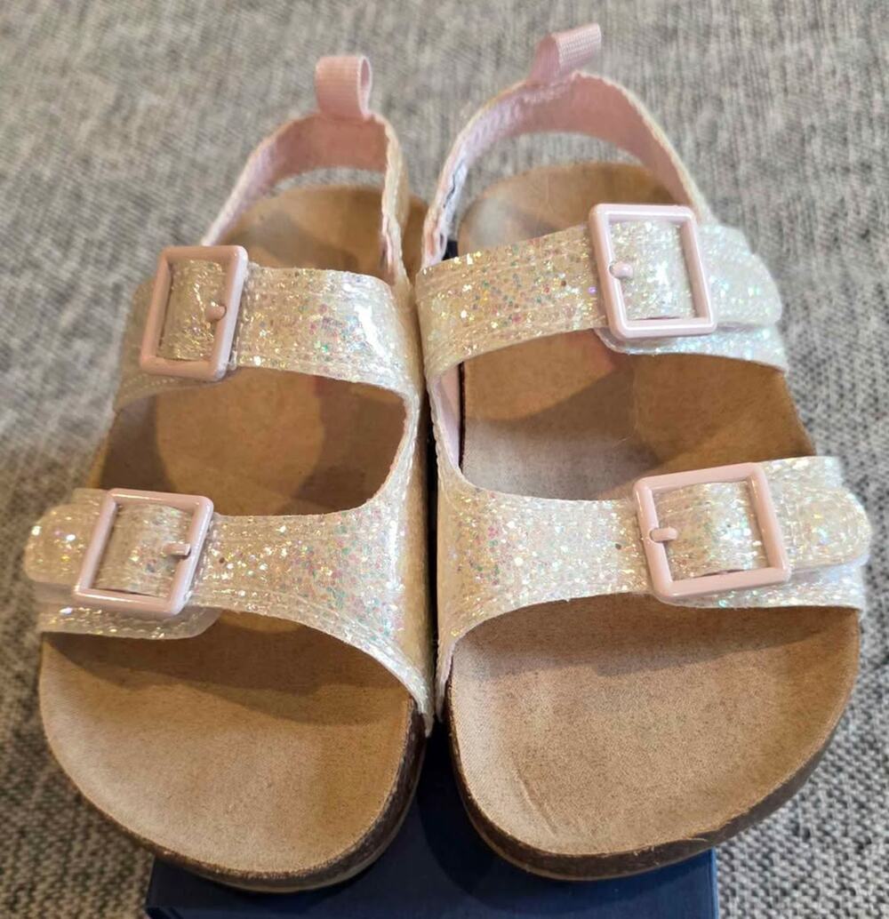 New OshKosh B'gosh Toddler Girls Glitter Sandals - Size 8